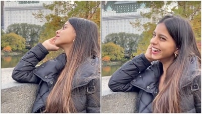 Suhana Khan spent the day out at the Central Park in New York. Suhana Khan spent the day out at the Central Park in New York.