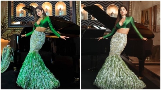 Janhvi Kapoor can leave anyone's jaw drop with her impeccable fashion sense. The actor has a huge fan following and Janhvi makes sure to treat them with beautiful pictures of herself in stunning ensembles.(Instagram/@janhvikapoor)