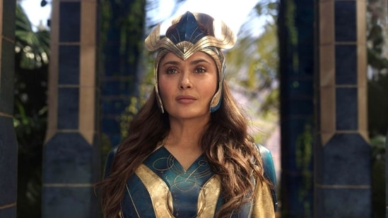 Salma Hayek plays Ajak in the Marvel movie.