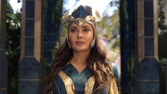 Salma Hayek plays Ajak in the Marvel movie.