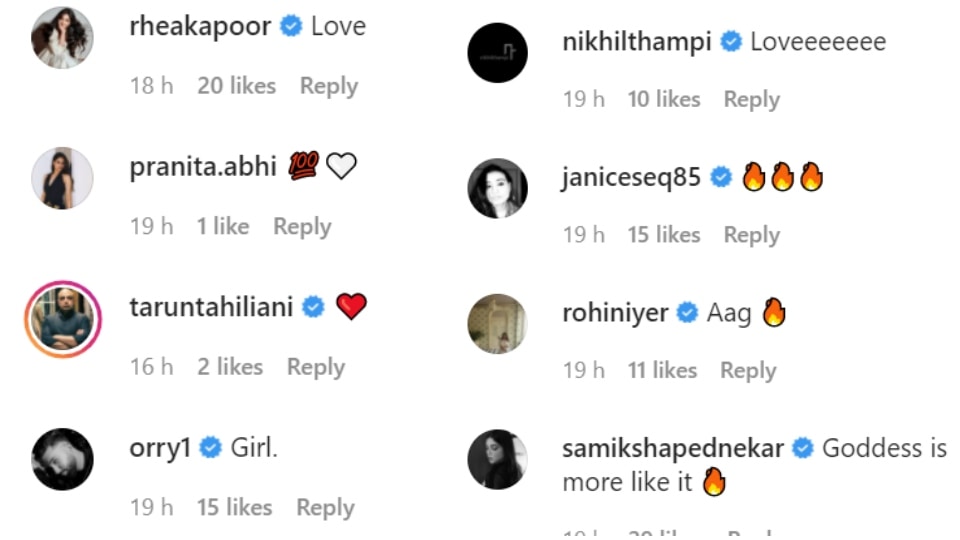 Comments on Bhumi Pednekar's post. Comments on Bhumi Pednekar's post. 