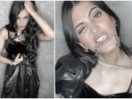 Whether it is an award night or a casual outing, Shruti Haasan can pull off any black outfit. Recently, she took to her Instagram handle to share a few photos of herself in all-black attire.(Instagram/@shrutzhaasan) Whether it is an award night or a casual outing, Shruti Haasan can pull off any black outfit. Recently, she took to her Instagram handle to share a few photos of herself in all-black attire.(Instagram/@shrutzhaasan)