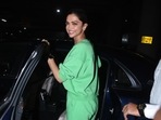 Deepika Padukone was clicked at Mumbai airport.(Varinder Chawla) Deepika Padukone was clicked at Mumbai airport.(Varinder Chawla)