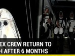 SpaceX capsule with ISS astronauts returns to Earth after ending 200-day flight SpaceX capsule with ISS astronauts returns to Earth after ending 200-day flight