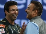 Wasim Akram and Ravi Shastri. Wasim Akram and Ravi Shastri. 