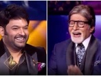 Kapil Sharma with Amitabh Bachchan on Kaun Banega Crorepati 13. Kapil Sharma with Amitabh Bachchan on Kaun Banega Crorepati 13.
