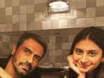 Arjun Rampal with his daughter Mahikaa Rampal.