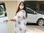 Diwali is over. With the festive week of heavy indulgence, the celebrities are back to the gym to hit off their workout routines. Sara Ali Khan was spotted in Mumbai on Tuesday as she sported an elegant white salwar suit. On the other hand, Kajol had company for her weekday Pilates session. Guess who it was?(HT Photos/Varinder Chawla)