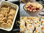Chhath puja 2021: Traditional prasad recipes of baked thekua, rasiya, rice laddu (Instagram@kriti.s.kitchen/Ozive/Parul Gupta) Chhath puja 2021: Traditional prasad recipes of baked thekua, rasiya, rice laddu (Instagram@kriti.s.kitchen/Ozive/Parul Gupta)