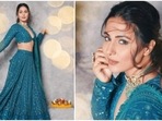 Hina Khan is not done with the festive season yet – the actor is setting major goals of festive fashion for us with each and every picture of herself on her Instagram profile. Hina is on a spree of sharing her festive looks and we are not complaining. On Monday, Hina wore teal blue and made us drool, yet again.(Instagram/@realhinakhan) Hina Khan is not done with the festive season yet – the actor is setting major goals of festive fashion for us with each and every picture of herself on her Instagram profile. Hina is on a spree of sharing her festive looks and we are not complaining. On Monday, Hina wore teal blue and made us drool, yet again.(Instagram/@realhinakhan)