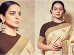 Kangana Ranaut's Sabyasachi saree to receive Padma Shri Award wows netizens, say it's surreal Kangana Ranaut's Sabyasachi saree to receive Padma Shri Award wows netizens, say it's surreal
