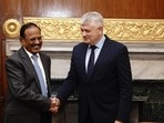 NSA Ajit Doval meeting with Uzbek NSA Victor Makhmudov NSA Ajit Doval meeting with Uzbek NSA Victor Makhmudov