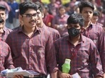 CBSE Term 1 Exam 2021: Class 10, 12 roll numbers of candidates to release today(Yogendra Kumar/HT PHOTO) CBSE Term 1 Exam 2021: Class 10, 12 roll numbers of candidates to release today(Yogendra Kumar/HT PHOTO)