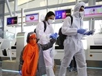 A family at Bengaluru's Kempegowda International Airport (AP/Image used only for representative purpose) A family at Bengaluru's Kempegowda International Airport (AP/Image used only for representative purpose)