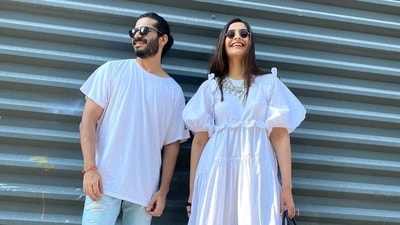 Harsh Varrdhan Kapoor poses with his eldest sister Sonam Kapoor. (Instagram) Harsh Varrdhan Kapoor poses with his eldest sister Sonam Kapoor. (Instagram)