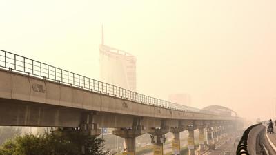 For three consecutive days following Diwali, Gurugram had a ‘severe’ air quality index, which implies that the air quality is hazardous and may adversely impact residents by causing respiratory illnesses. (Vipin Kumar /HT PHOTO) For three consecutive days following Diwali, Gurugram had a ‘severe’ air quality index, which implies that the air quality is hazardous and may adversely impact residents by causing respiratory illnesses. (Vipin Kumar /HT PHOTO)