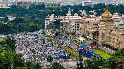 The Election Commission of India (ECI) on Tuesday announced to hold polls for 25 seats for Karnataka’s legislative council on December 10. (PTI)