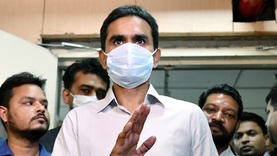Nawab Malik, a Nationalist Congress Party leader, has levelled serious allegations against Sameer Wankhede. (ANI Photo) (Rahul Singh) Nawab Malik, a Nationalist Congress Party leader, has levelled serious allegations against Sameer Wankhede. (ANI Photo) (Rahul Singh)