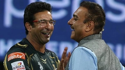 Wasim Akram and Ravi Shastri. (BCCI/IPL) Wasim Akram and Ravi Shastri. (BCCI/IPL)