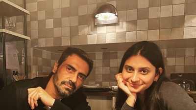 Arjun Rampal with his daughter Mahikaa Rampal.