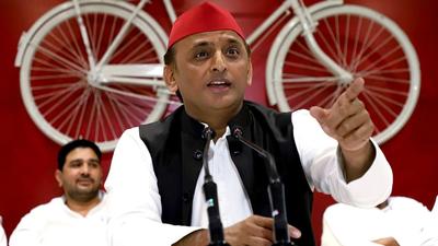 Yadav said SP’s state president Naresh Uttam Patel led a party delegation that met Uttar Pradesh’s chief election officer and gave him a memorandum over the matter. (Naeem Ansari) Yadav said SP’s state president Naresh Uttam Patel led a party delegation that met Uttar Pradesh’s chief election officer and gave him a memorandum over the matter. (Naeem Ansari)