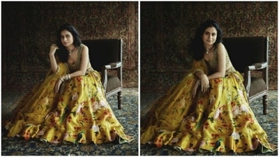 In a  ₹106K floral lehenga, Rasika Dugal speaks of ‘working with details’ (Instagram/@rasikadugal)