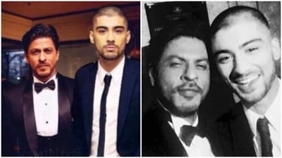 Zayn Malik met Shah Rukh Khan in 2015. Zayn Malik met Shah Rukh Khan in 2015.