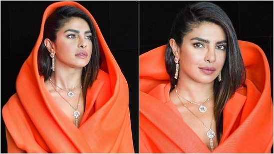 Priyanka Chopra in saffron blazer dress for Dubai event shows why she is THE fashion goddess