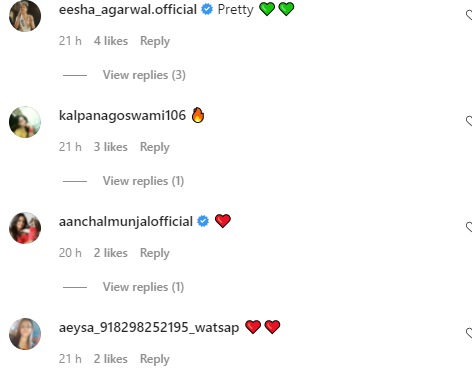 Comments on Mira Rajput's post.&nbsp;