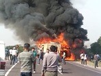 Rajasthan: About 25 people were reportedly on board the bus when it met with the road accident on the Barmer-Jodhpur highway.