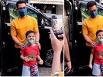 Aamir Khan posed with a child. Aamir Khan posed with a child.
