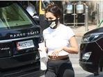 Malaika Arora is back at the gym. The actor celebrated Diwali in style and was back to her fitness routine, right after the festivities. On Wednesday, Malaika was spotted by paparazzi in Mumbai, when she reached her yoga studio.(HT Photos/Varinder Chawla) Malaika Arora is back at the gym. The actor celebrated Diwali in style and was back to her fitness routine, right after the festivities. On Wednesday, Malaika was spotted by paparazzi in Mumbai, when she reached her yoga studio.(HT Photos/Varinder Chawla)