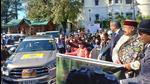 State tourism minister Satpal Maharaj flagging off the Hoossein memorial rally in Mussoorie on Wednesday. (HT PHOTO.) State tourism minister Satpal Maharaj flagging off the Hoossein memorial rally in Mussoorie on Wednesday. (HT PHOTO.)