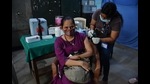 A resident gets her vaccination against Covid in Thane. (PRAFUL GANGURDE/HT FILE PHOTO) A resident gets her vaccination against Covid in Thane. (PRAFUL GANGURDE/HT FILE PHOTO)