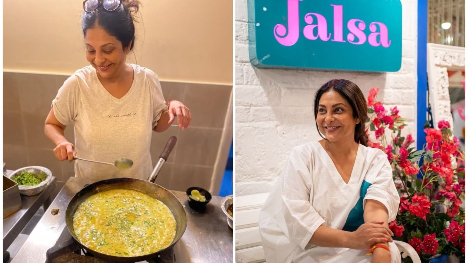 Shefali Shah’s new restaurant Jalsa has hand-painted walls, recipes from her kitchen. See photos