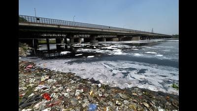 The urban local bodies department failed to submit the action plan to check the flow of effluent in both Yamuna and Ghaggar from various discharge points highlighted by the Haryana State Pollution Control Board. (PTI) The urban local bodies department failed to submit the action plan to check the flow of effluent in both Yamuna and Ghaggar from various discharge points highlighted by the Haryana State Pollution Control Board. (PTI)