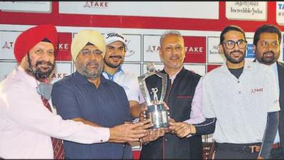 Defending champion Karandeep Kochhar will take the field during the fourth edition of the Jeev Milkha Singh Invitational presented by TAKE Sports at the Chandigarh Golf Club on Thursday. (Keshav Singh/HT) Defending champion Karandeep Kochhar will take the field during the fourth edition of the Jeev Milkha Singh Invitational presented by TAKE Sports at the Chandigarh Golf Club on Thursday. (Keshav Singh/HT)