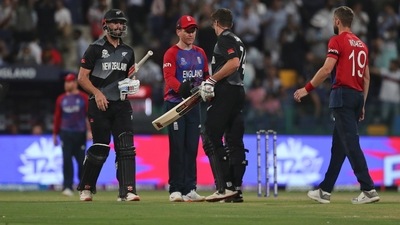 T20 World Cup: 2019 avenged, New Zealand enter final with stunning win over England (AP) T20 World Cup: 2019 avenged, New Zealand enter final with stunning win over England (AP)