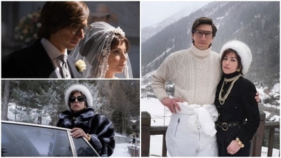 Adam Driver and Lady Gaga in House of Gucci. Adam Driver and Lady Gaga in House of Gucci.