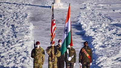 India's ambassador to the US, Taranjit Singh Sandhu, at joint military drills recently held in Alaska. The two countries virtually held the 11th Defence Technology and Trade Initiative (DTTI) group meeting on Tuesday. (PTI/File) India's ambassador to the US, Taranjit Singh Sandhu, at joint military drills recently held in Alaska. The two countries virtually held the 11th Defence Technology and Trade Initiative (DTTI) group meeting on Tuesday. (PTI/File)