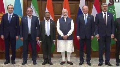 The NSAs and security council chiefs of the seven countries that attended the Delhi Regional Security Dialogue on Afghanistan had a “very substantive exchange” during a meeting with Prime Minister Narendra Modi in New Delhi on Wednesday. (ANI PHOTO.)