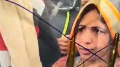BJP MP Ranjita Koli said she returned home at about 9.30pm on Tuesday and heard the gunshot when she was about to go to sleep. I went downstairs and saw bullets pasted on my posters,” she said. (Twitter/Screengrab)