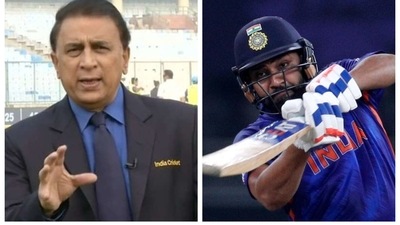 Sunil Gavaskar and Rohit Sharma Sunil Gavaskar and Rohit Sharma