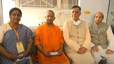 Uttar Pradesh chief minister Yogi Adityanath undertook a trip on the Kanpur metro train. Uttar Pradesh chief minister Yogi Adityanath undertook a trip on the Kanpur metro train.