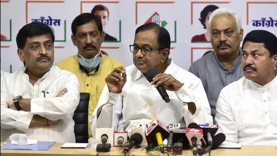 Former finance minister P Chidambaram lamented that even after 75 years of independence one has to conclude that nobody demolished Babri Masjid as everyone who was accused in the case were acquitted within a year of the Supreme Court verdict. (HT File)