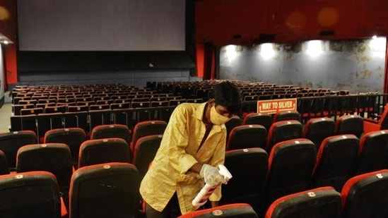 Previously, Chhattisgarh had reopened cinema halls and multiplexes in June this year with a 50% attendance cap.(Praful Gangurde/ HT file photo. Representative image)