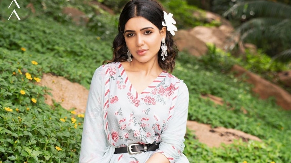 Samantha Ruth Prabhu in floral suit set shows a new way of draping dupatta, fans say so pretty | Fashion Trends - Hindustan Times