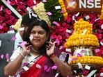 Falguni Nayar, managing director and CEO of Nykaa, attends the company's IPO listing ceremony at the National Stock Exchange in Mumbai.(AFP Photo) Falguni Nayar, managing director and CEO of Nykaa, attends the company's IPO listing ceremony at the National Stock Exchange in Mumbai.(AFP Photo)