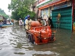 Incessant rainfall in Tamil Nadu has disrupted day-to-day life in several parts of Tamil Nadu. The Indian Meteorological Department (IMD) issued a red alert in Chennai and northern Tamil Nadu between November 10 and 11.(AP)