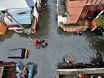 In the last 24 hours, the city received 203.5mm of rain, inundating many iconic neighbourhoods, residential areas and commercial hubs in the southern city. In the last 24 hours, the city received 203.5mm of rain, inundating many iconic neighbourhoods, residential areas and commercial hubs in the southern city.